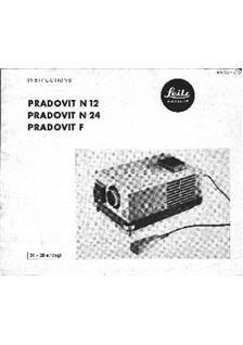 Leica Pradovit F manual. Camera Instructions.